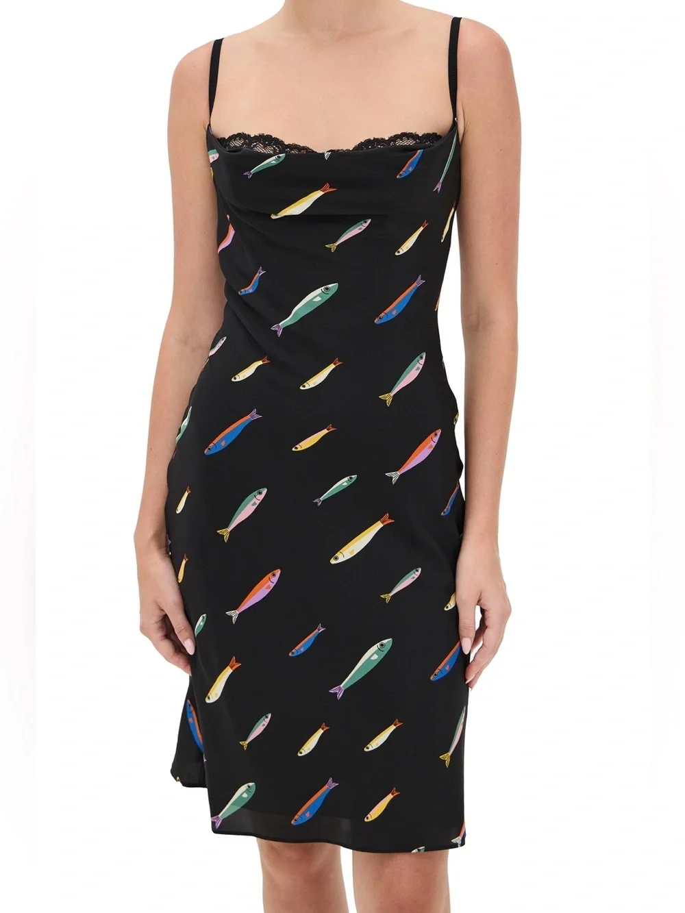 STAUD Sardine Evangeline Silk Dress - Picture 1 of 5